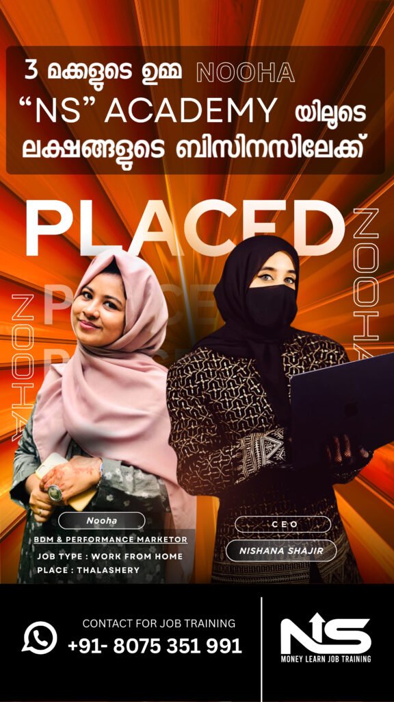 NOOHA PLACED in NS MONEY LEARN ACADEMY